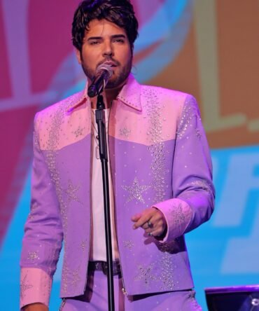 Men Light Pink & Lavender 2Pc Bespoke Rhinestone Embroidered Zipper Country Western Nudie Suit Cowboy Vintage Wedding Party Rockstar Outfit