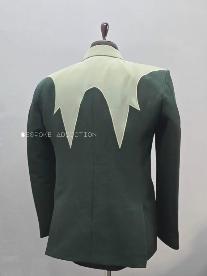 Men Dual Tone Light & Dark Green 2Pc Customized Design Vintage Country Western Suit Groom Wedding Cocktail Prom Party Music Event Attire - Image 2