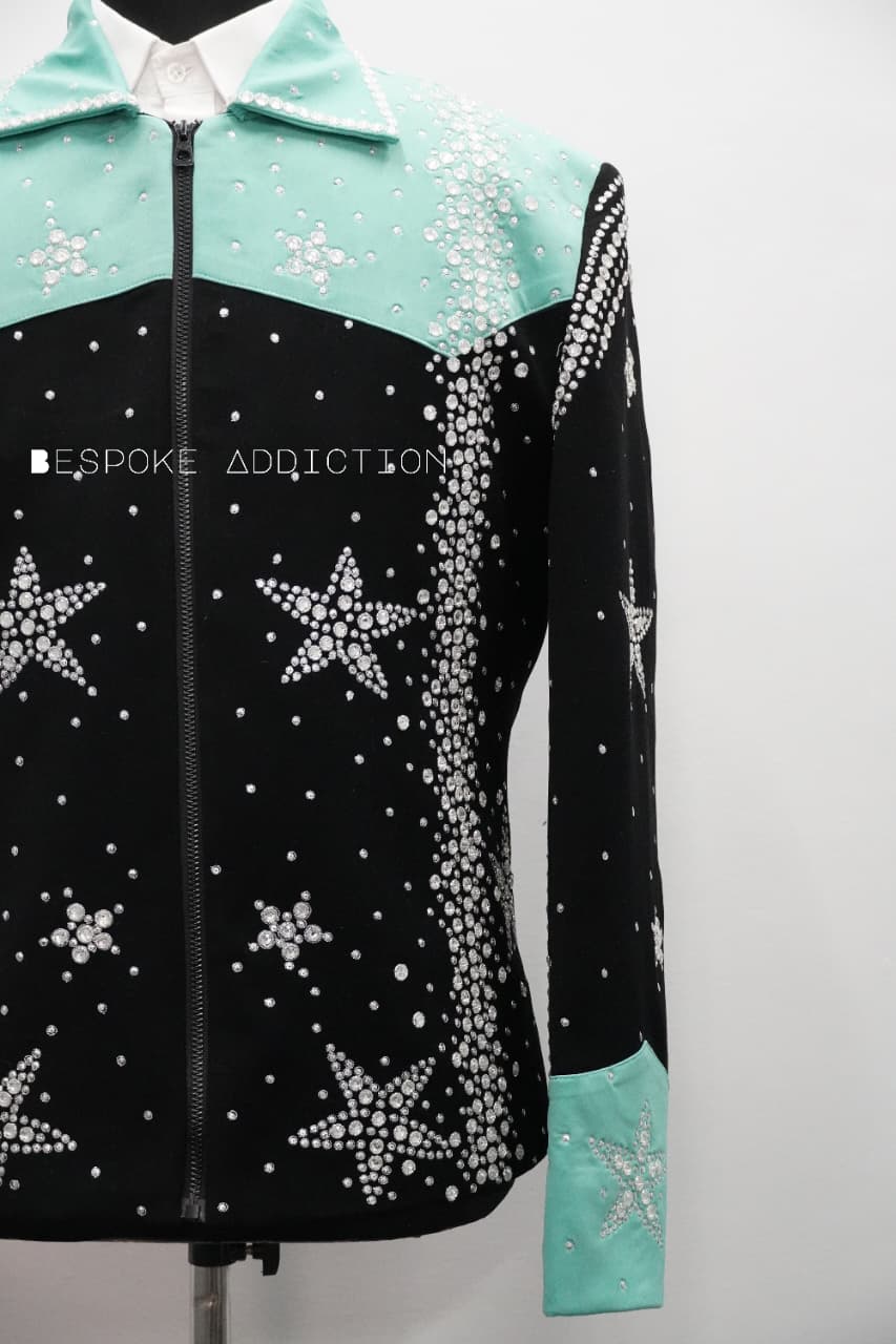 Men Light Pink & Lavender 2Pc Bespoke Rhinestone Embroidered Zipper Country Western Nudie Suit Cowboy Vintage Wedding Party Rockstar Outfit - Image 13