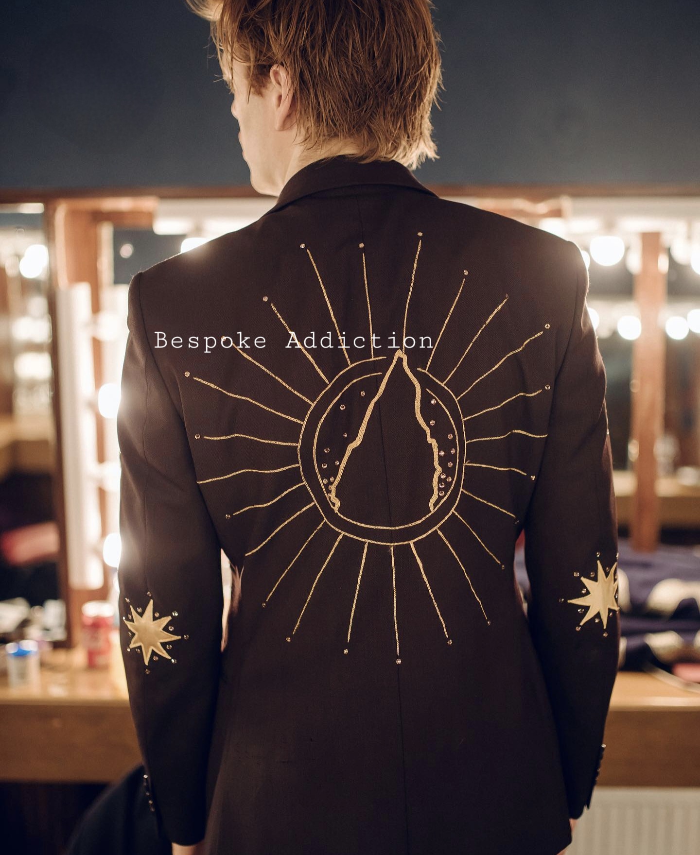 Men 2Pc Red Customized Skeleton Star Embroidered Rhinestones Country Western Nudie Suit Vintage Wedding Stage Cowboy Groom Set - Image 2