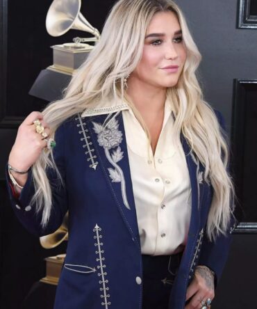 Women Navy Blue 2Pc Flower Piping Embroider Country Western Nudie Suit Red Carpet Party Wedding Bride Red Bespoke Outfit